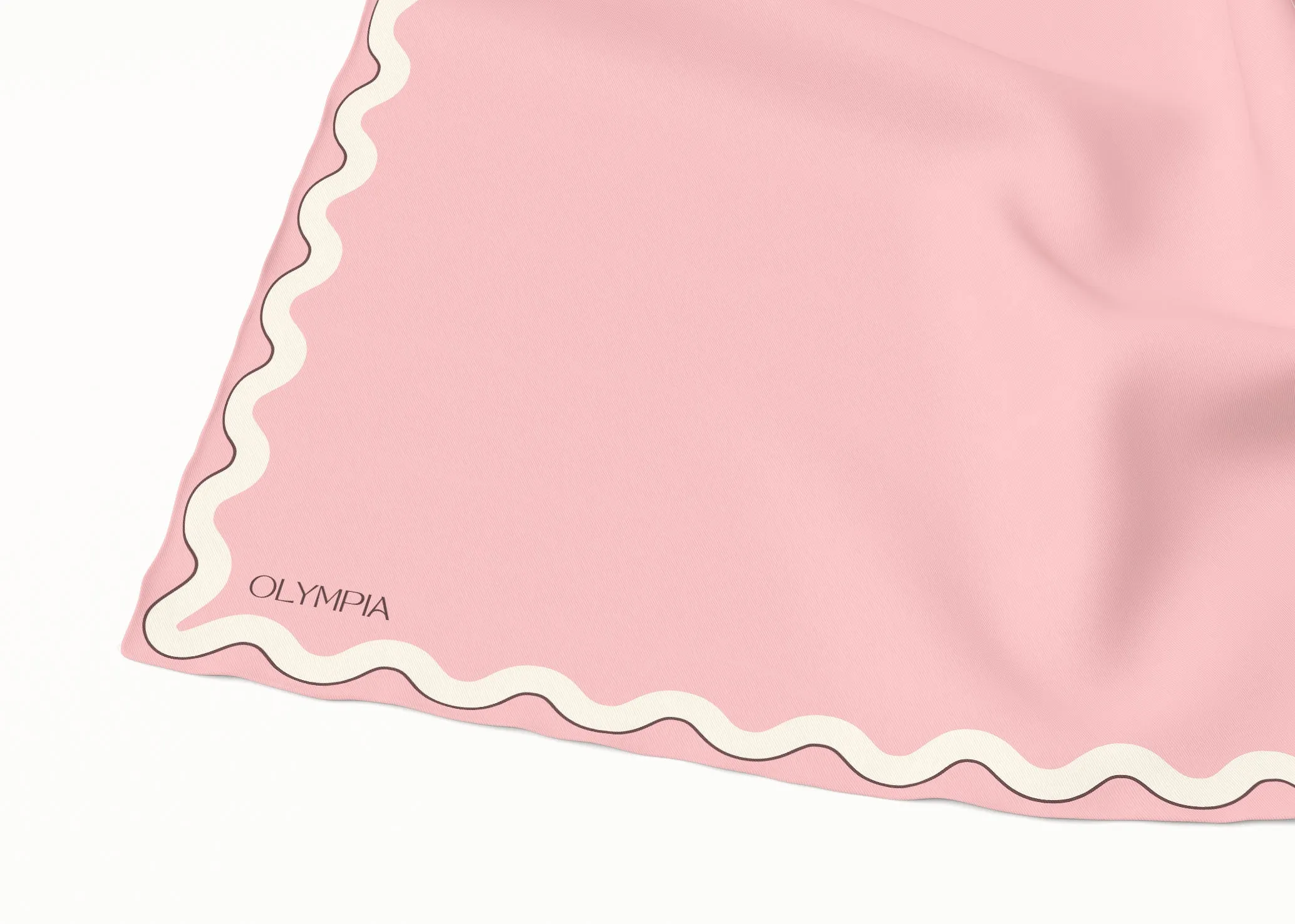 Sophie Rose Quartz Silk Cotton Scarf - 54x54cm