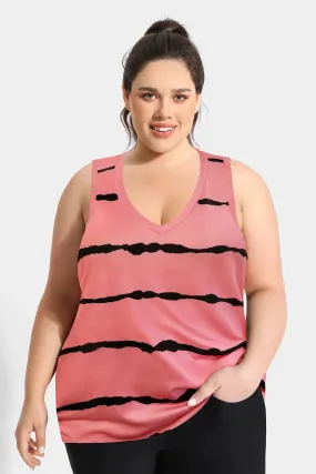 Supersoft Stripe Sexy V Neck Tank Top