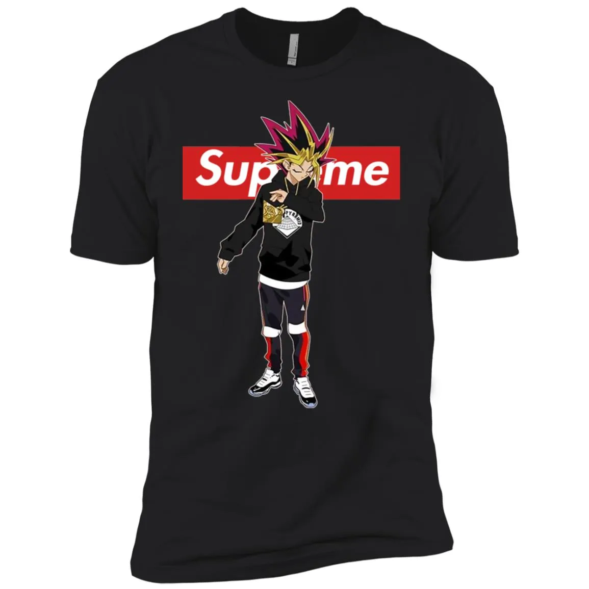 Supreme Yugi Mutou Game Yugioh T-shirt Men Short Sleeve T-Shirt