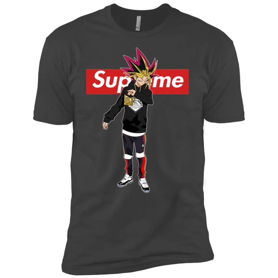 Supreme Yugi Mutou Game Yugioh T-shirt Men Short Sleeve T-Shirt