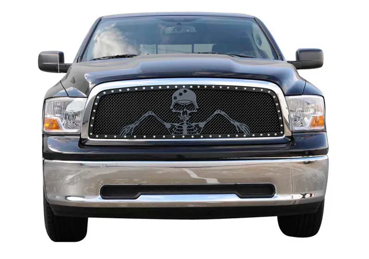 T-REX Grunt Series, 1 Piece Insert Grilles - Powdercoat - Requires Drilling or Cutting - 2009-2012 Ram 1500