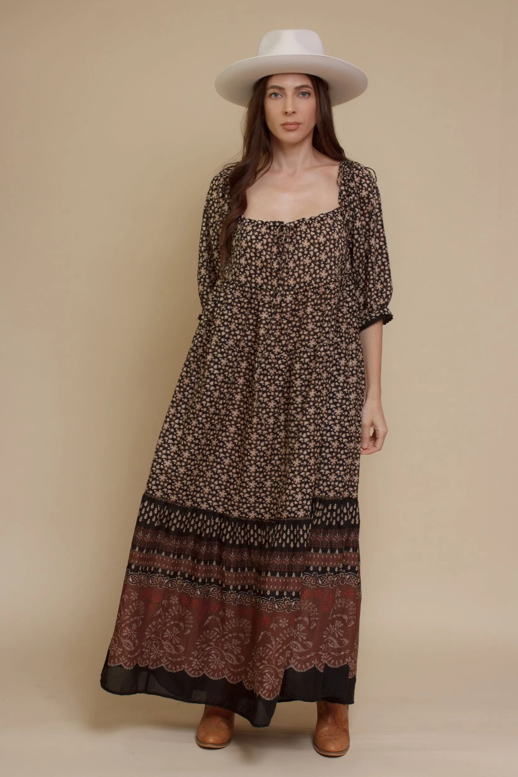 Taya Babydoll Maxi Dress