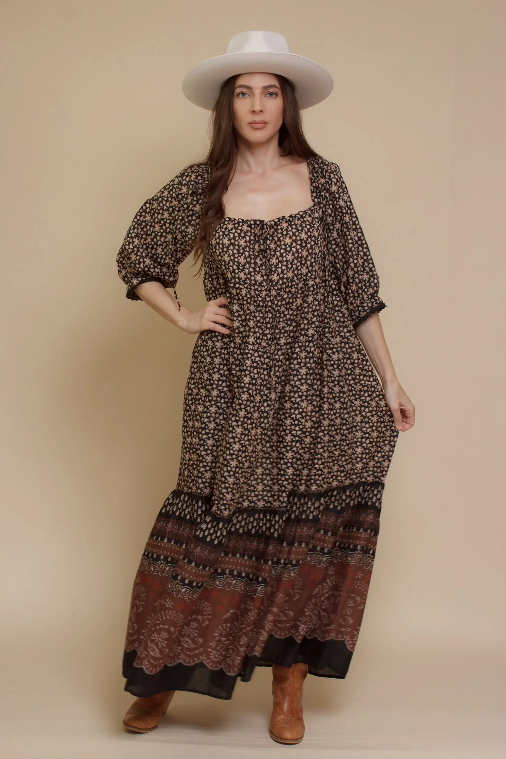 Taya Babydoll Maxi Dress