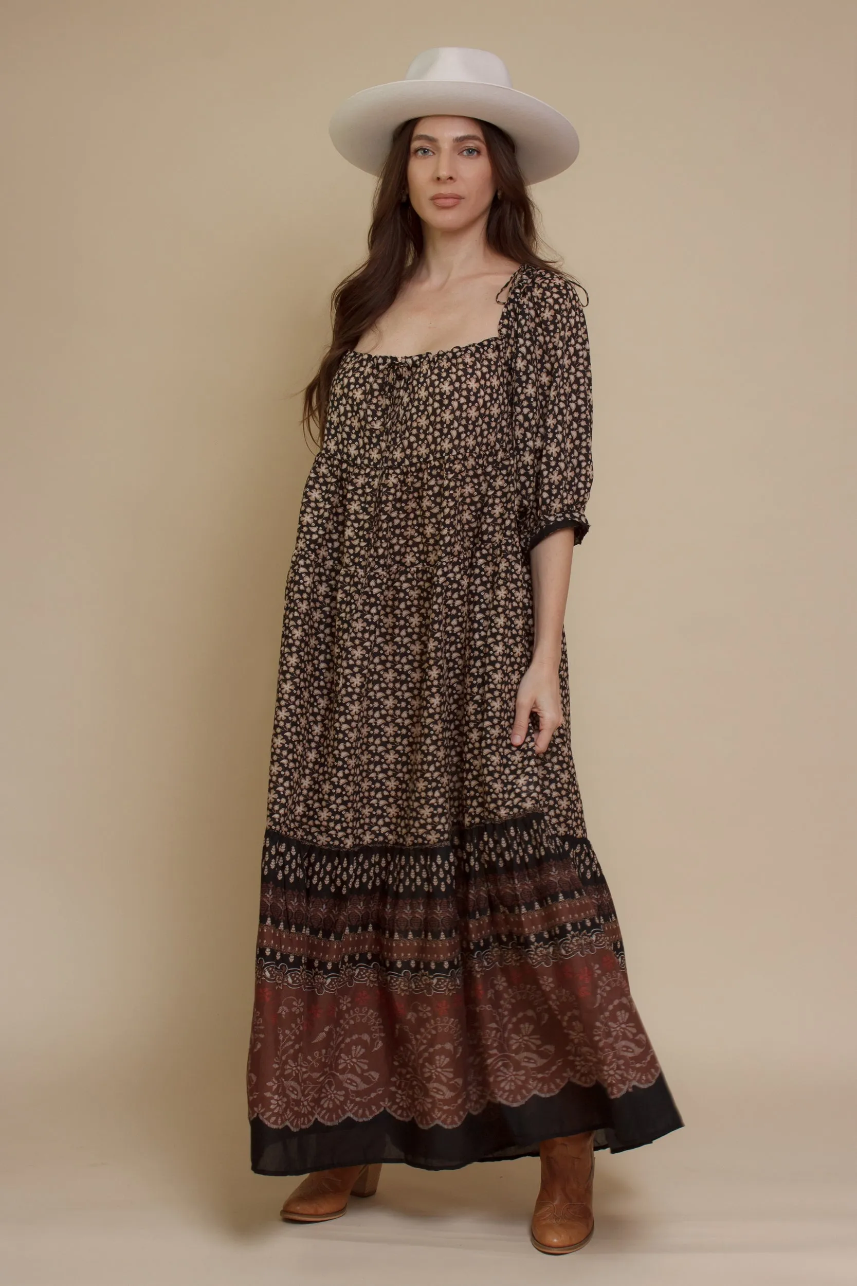 Taya Babydoll Maxi Dress