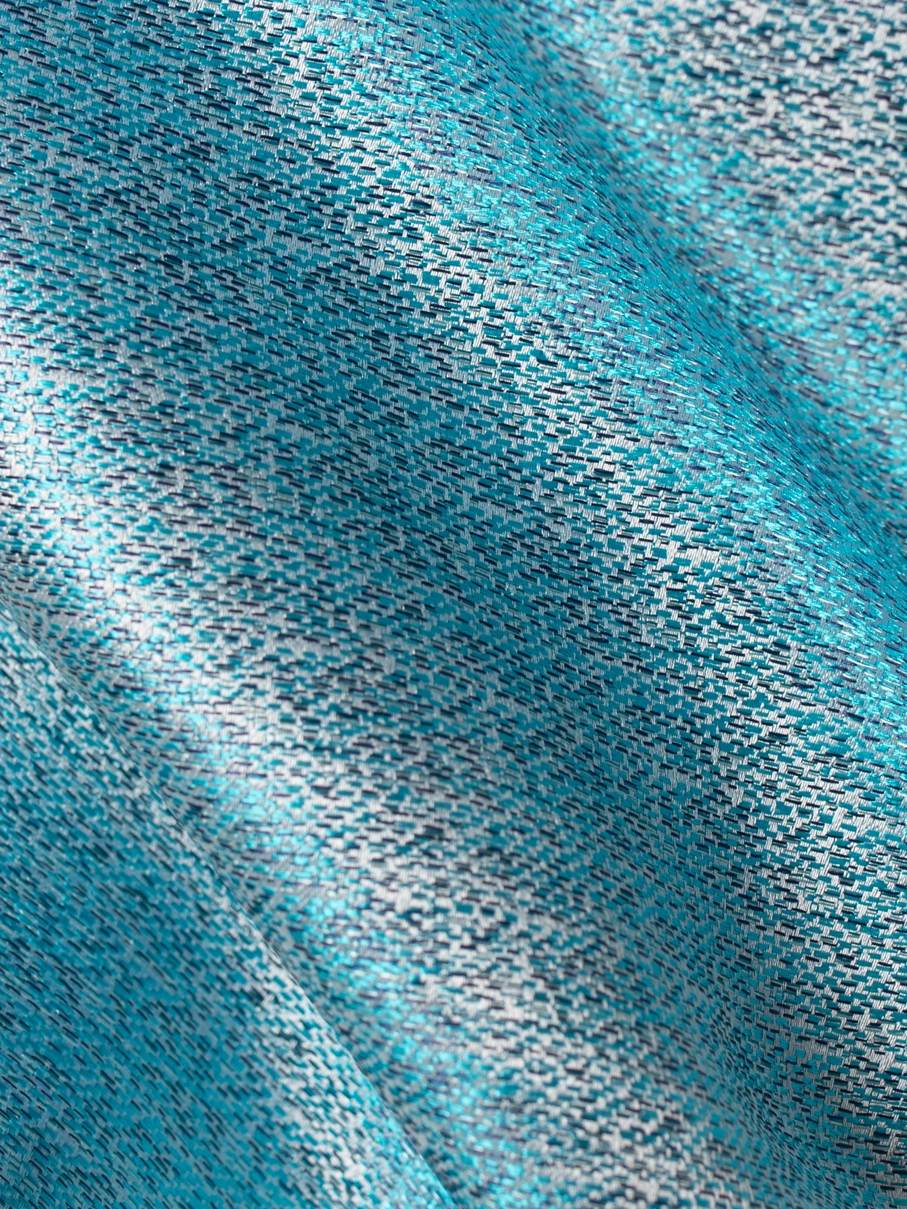 Teal Textured Pocket Square