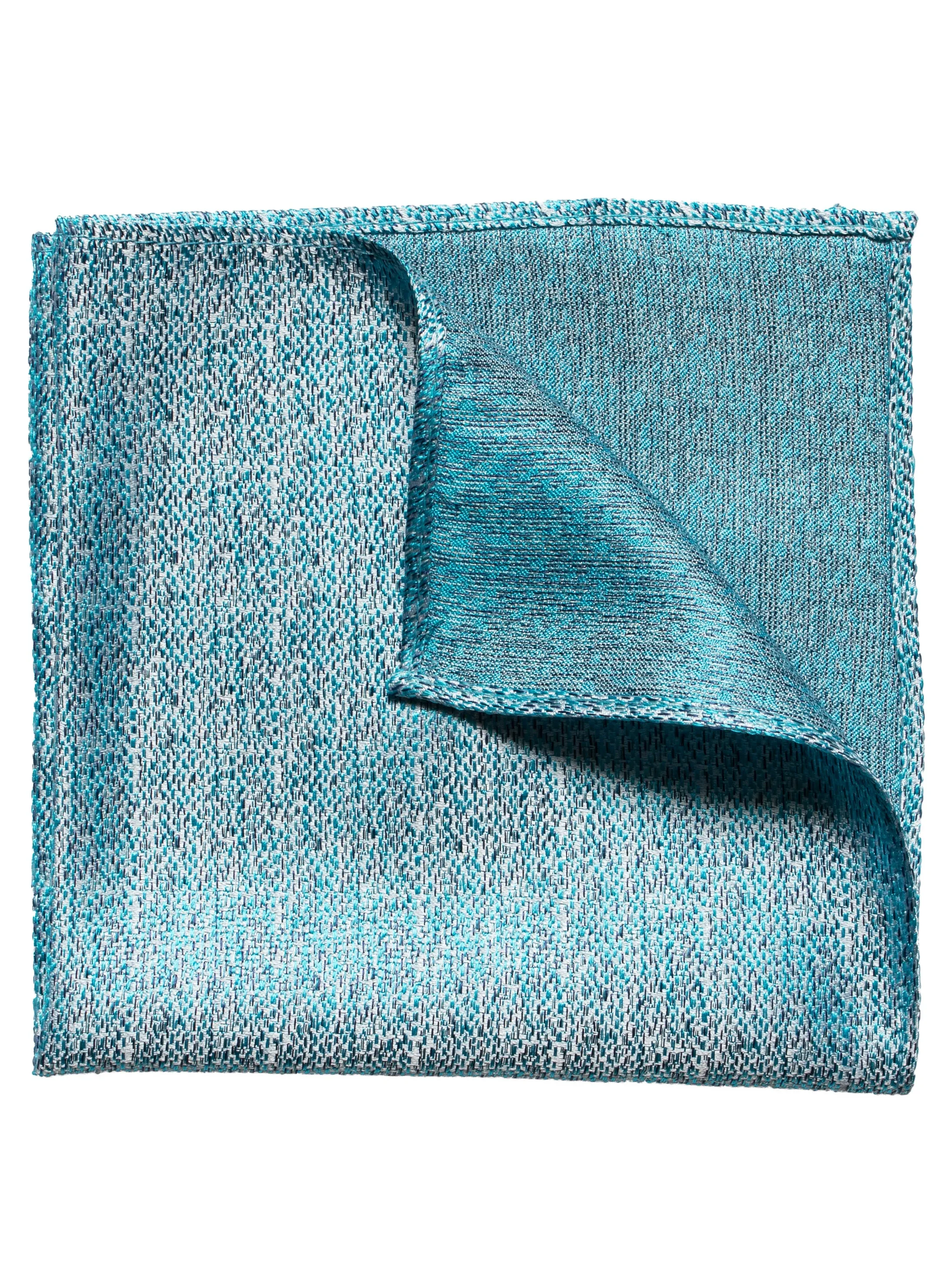 Teal Textured Pocket Square