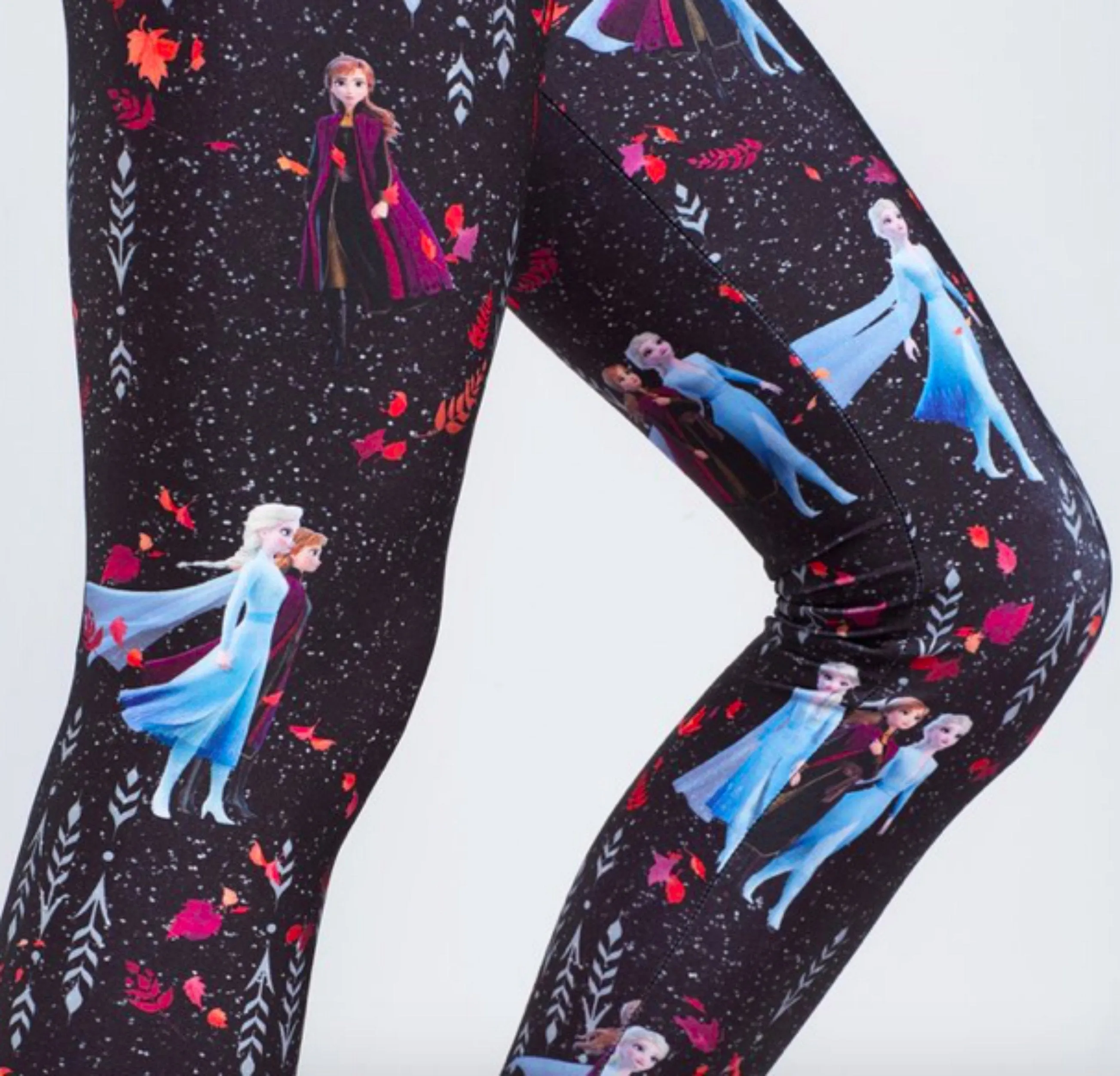 Terez Girls Disney Frozen 2 Anna and Elsa Magical Journey Leggings