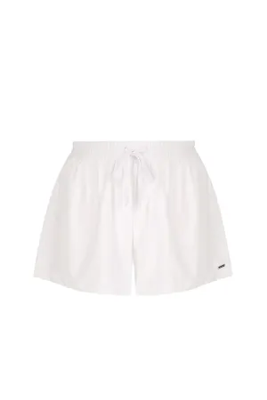 Terry Towelling Shorts White