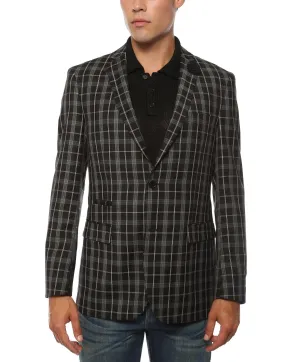 The Alton Plaid Slim Fit Mens Blazer