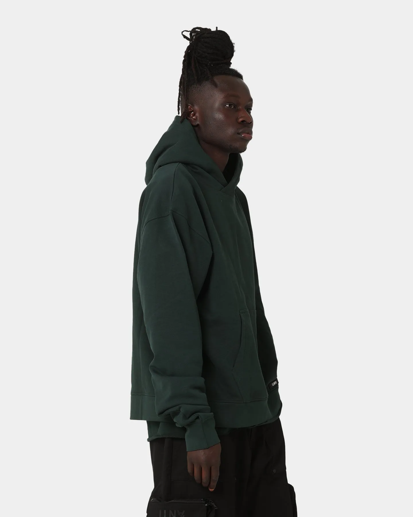 The Anti Order Boxy Drop Shoulder Hoodie Dark Green