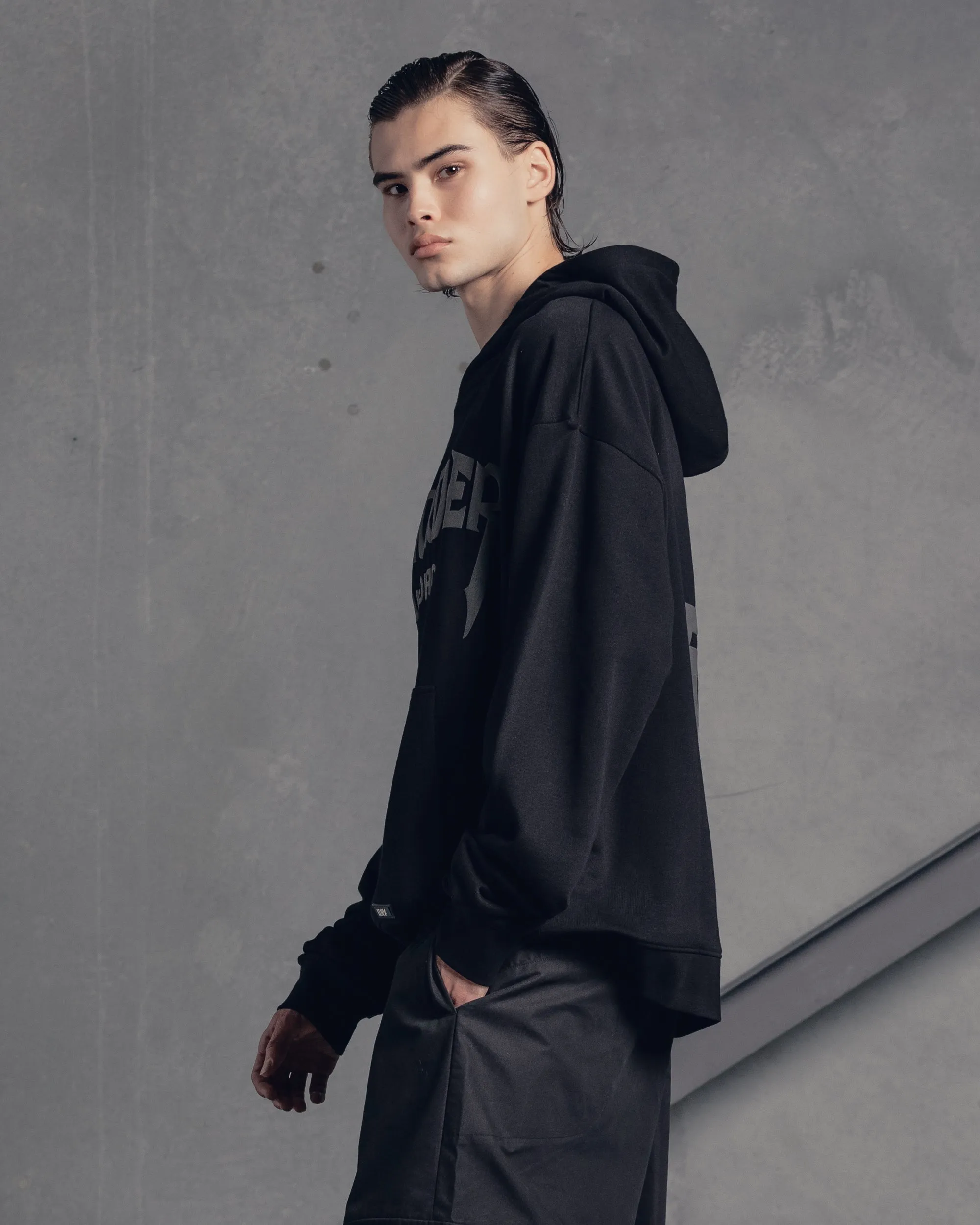 The Anti Order Shibuya Markets Boxy Hoodie Black/Grey