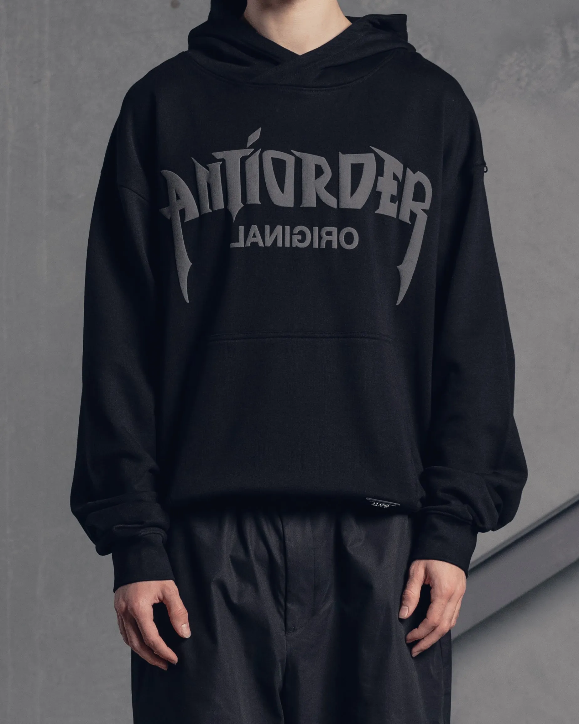 The Anti Order Shibuya Markets Boxy Hoodie Black/Grey