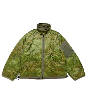 The Corona Utility CJ020 Combat Quilting Liner Jacket Green Leaf Camo