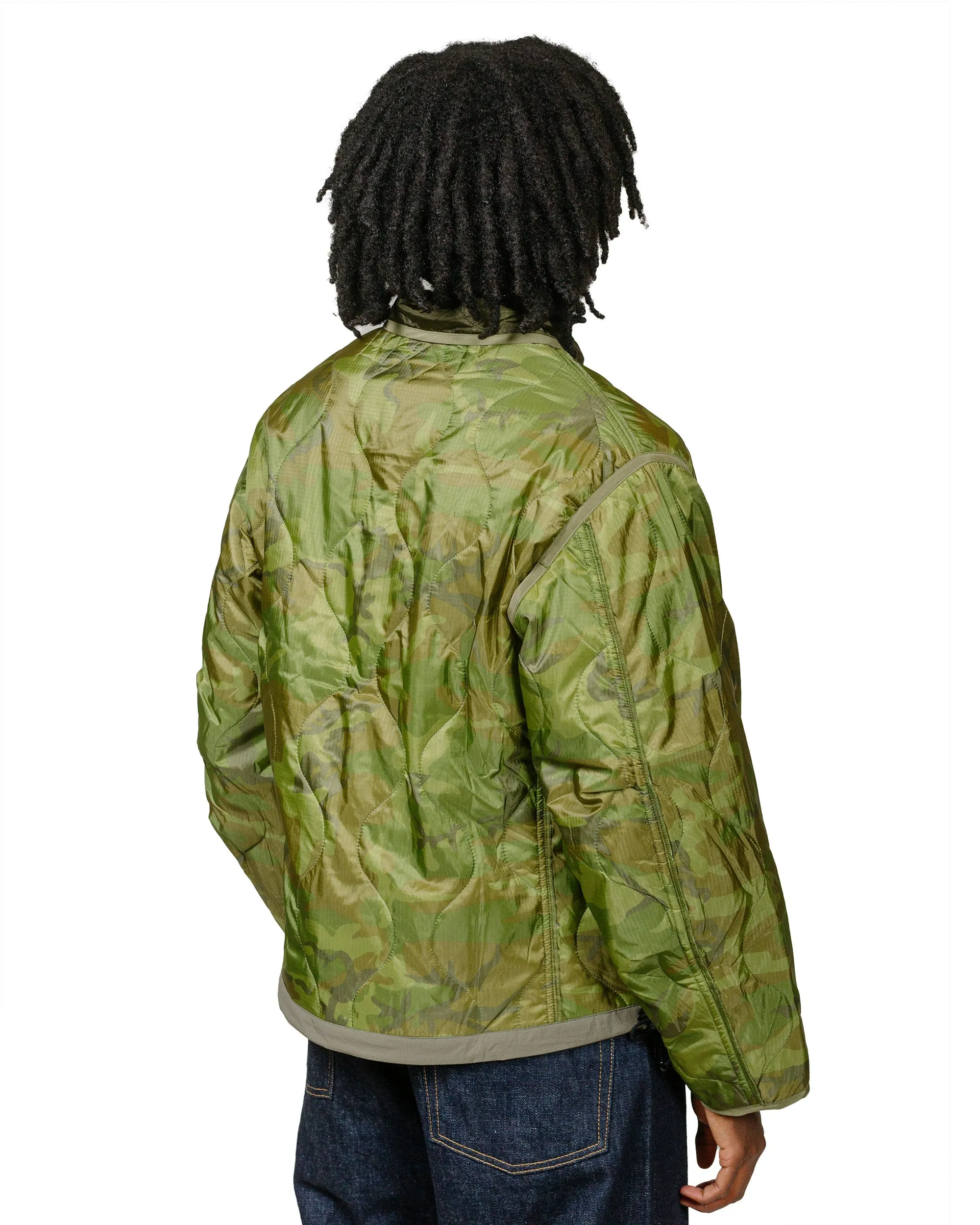 The Corona Utility CJ020 Combat Quilting Liner Jacket Green Leaf Camo