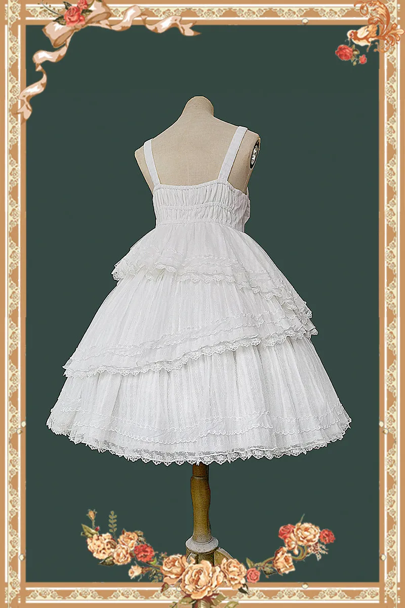 The Light of Dawn ~ Classic Lolita JSK Dress Cotton Party Dress by Infanta