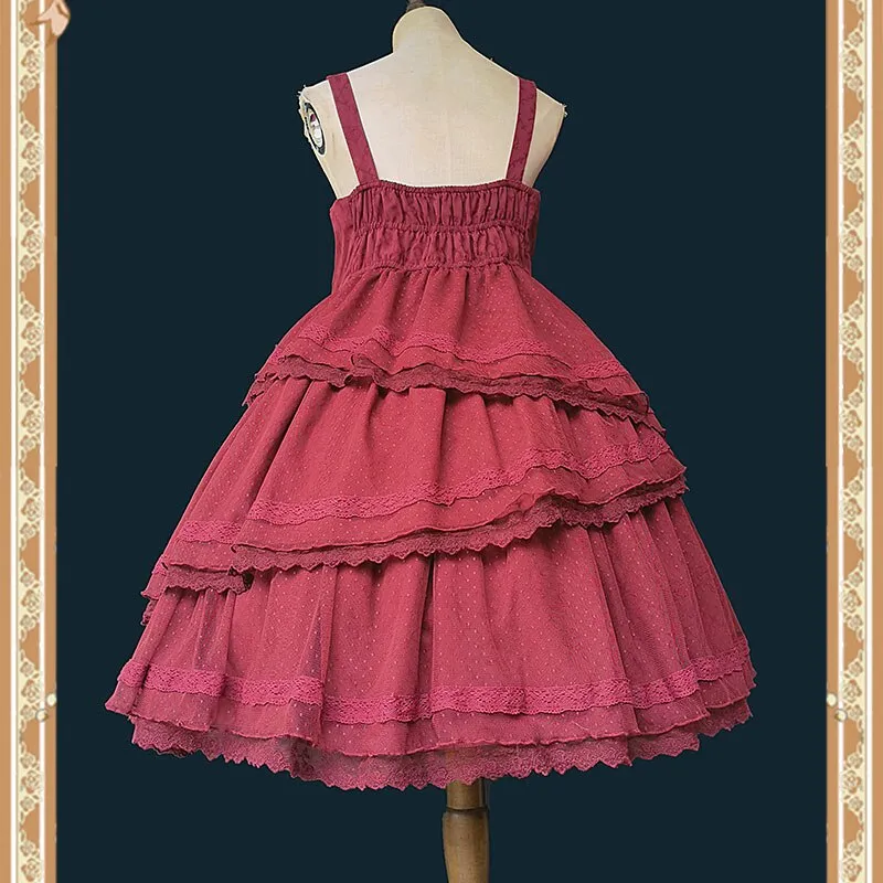 The Light of Dawn ~ Classic Lolita JSK Dress Cotton Party Dress by Infanta