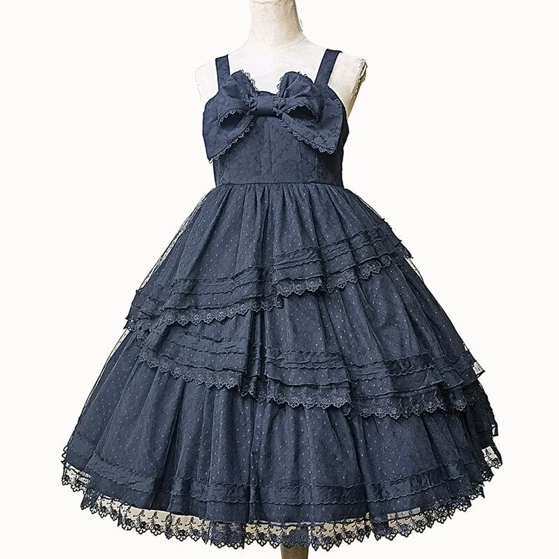 The Light of Dawn ~ Classic Lolita JSK Dress Cotton Party Dress by Infanta