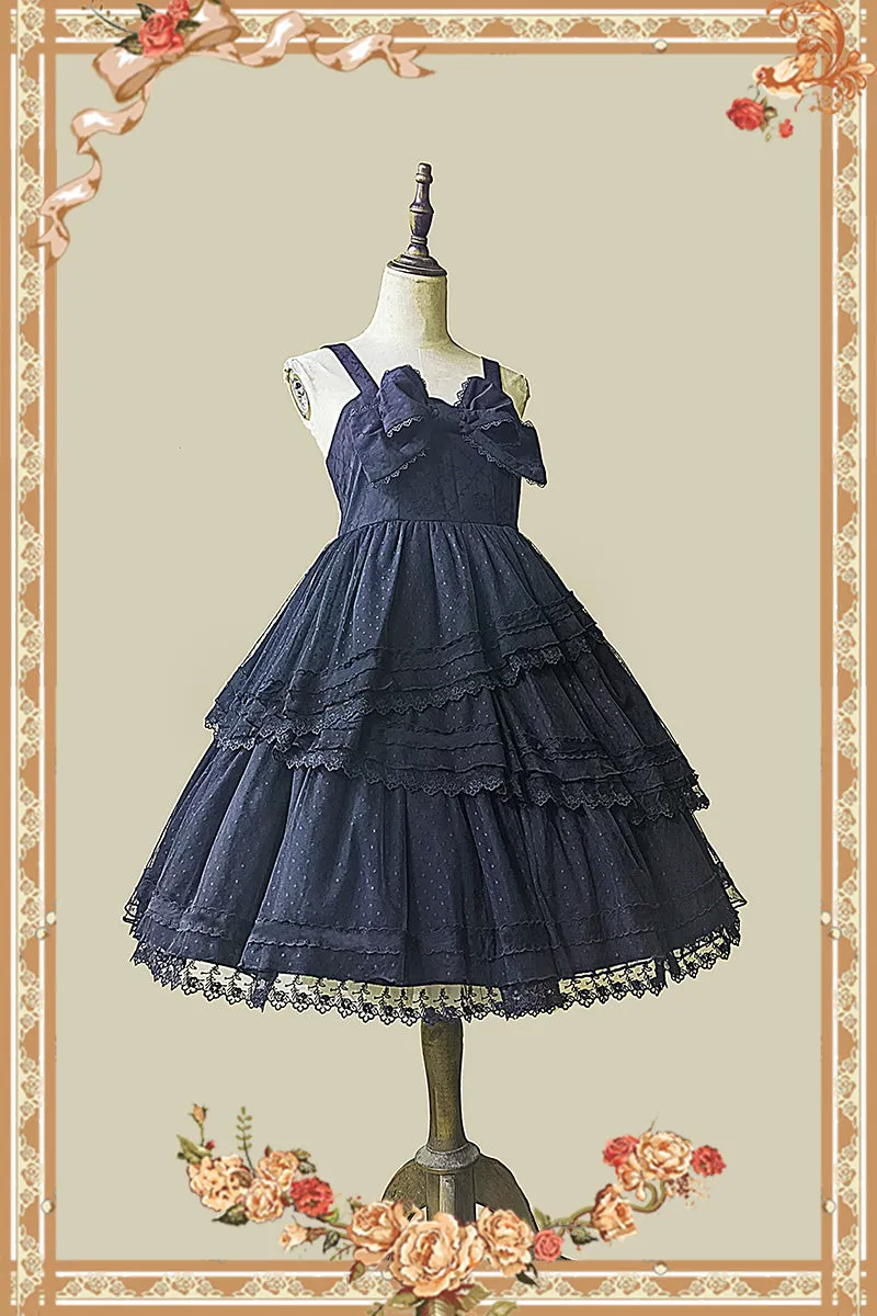 The Light of Dawn ~ Classic Lolita JSK Dress Cotton Party Dress by Infanta