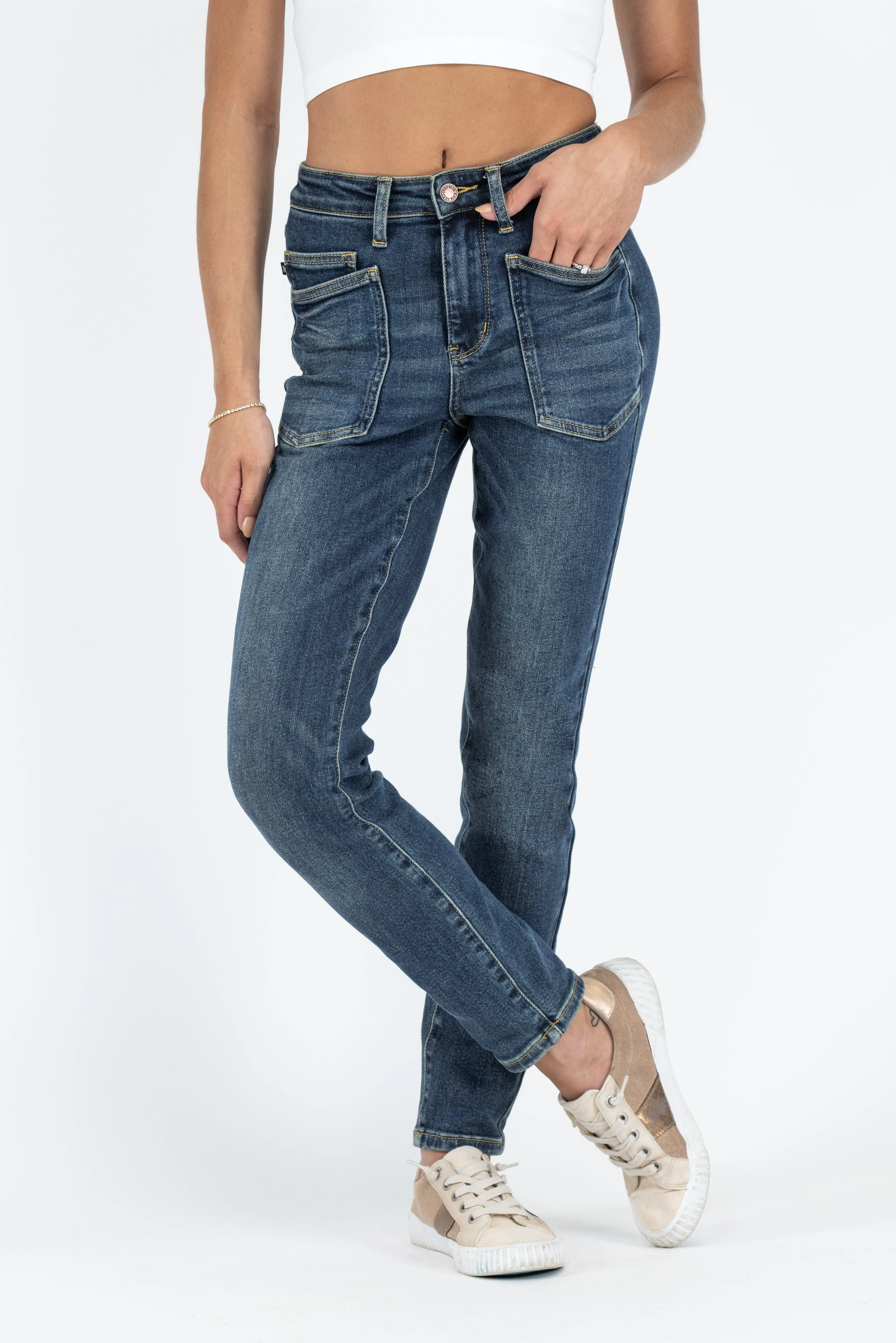 The Matilda from Judy Blue: High-Rise Classic Relaxed Denim