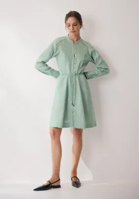 Tilly Linen Dress_Sea