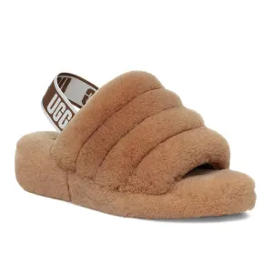 UGG Womens Fluff Yeah Slide Chestnut