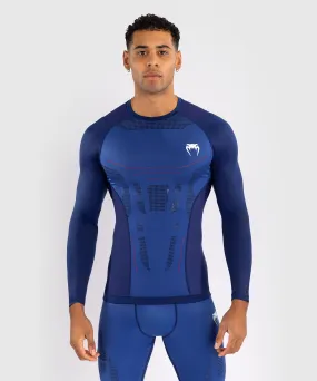 Venum Technical 3.0 Long Sleeve Rashguard - Night Blue