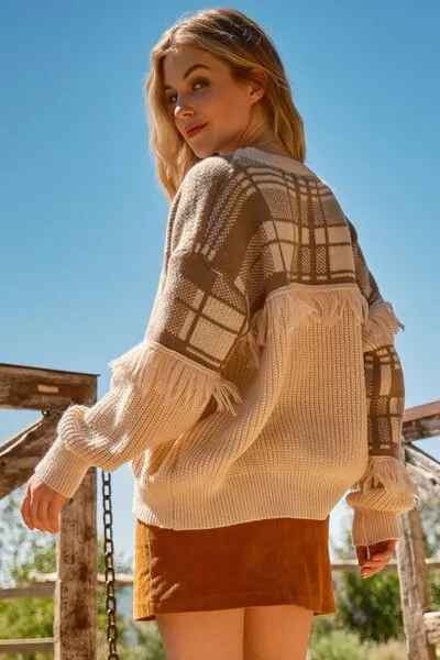 Walk in the Park Fringe Sweater