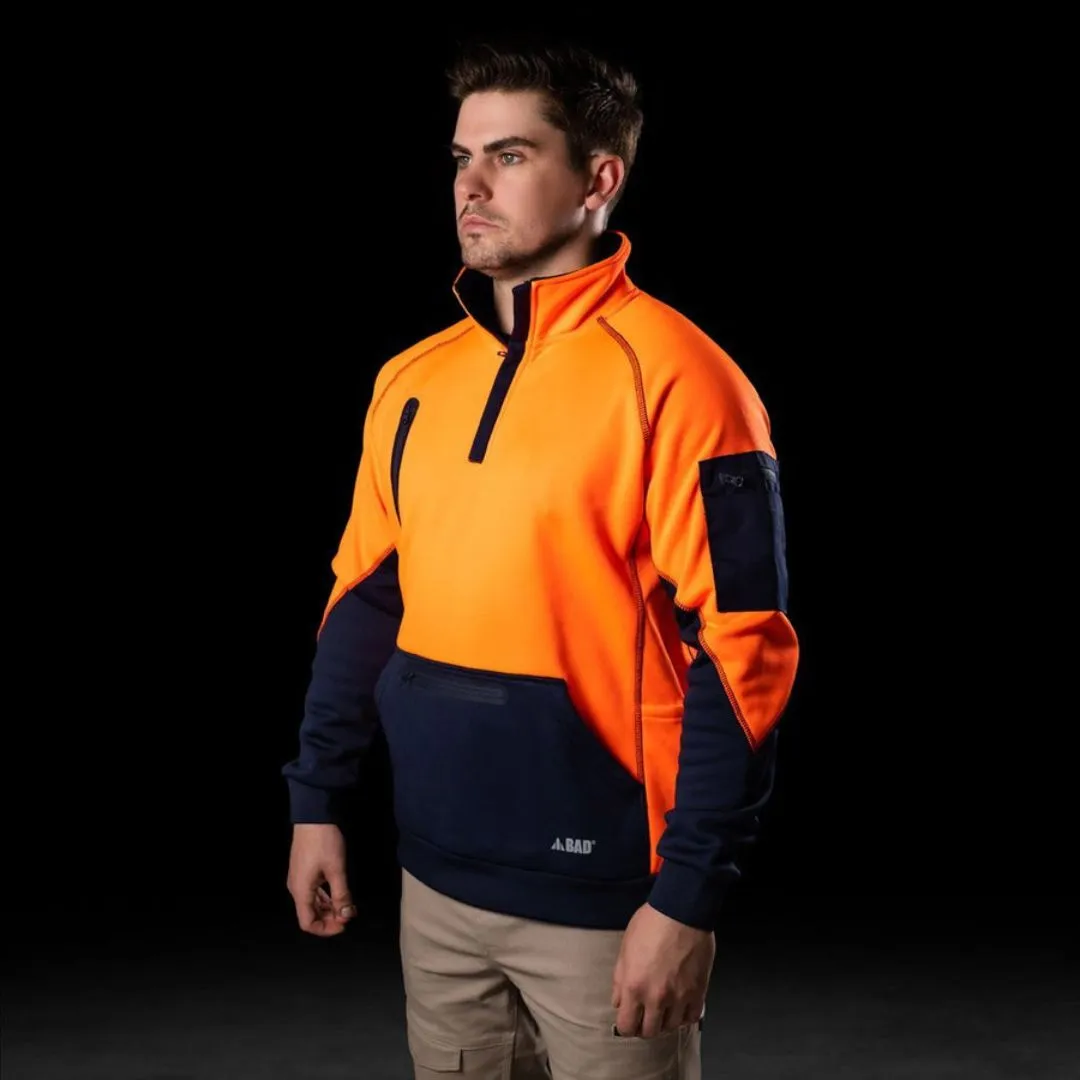 Water Resistant Hi Vis Fleece 1/4 Zip Jumper