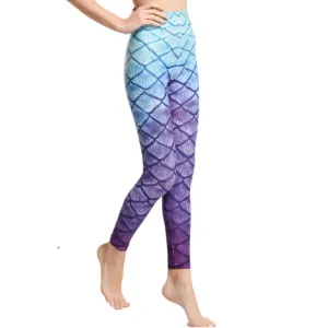 Women Leggings: Mermaid Design