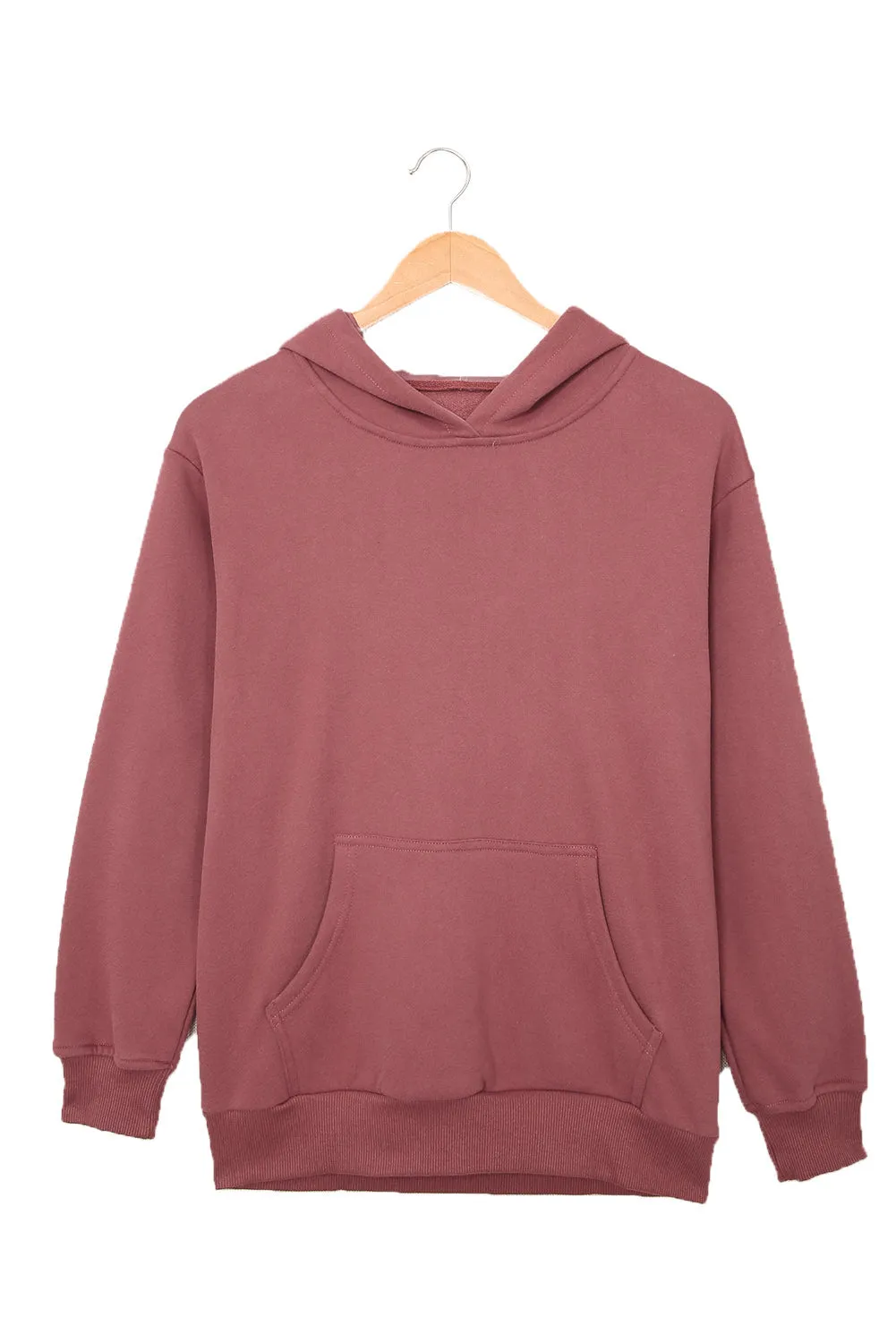 Women's Casual Hoodies Long Sleeve Solid Lightweight Loose Sweatshirt with Pocket