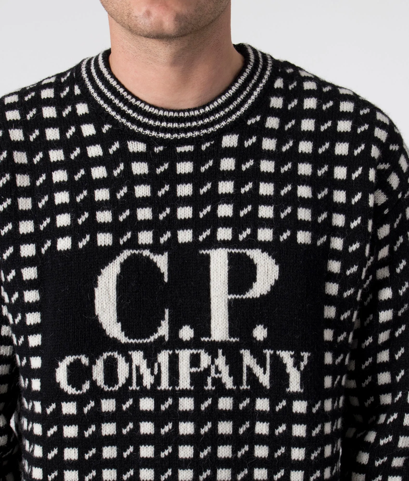 Wool Jacquard 2 Logo Jumper