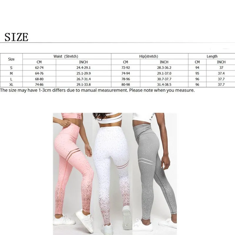 Yoga Pants Women High Waist Workout Leggings Push Up Gym Tights Running Fitness Sports Pants Fashion Girl leggings